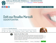 Tablet Screenshot of dentistamarzulli.it